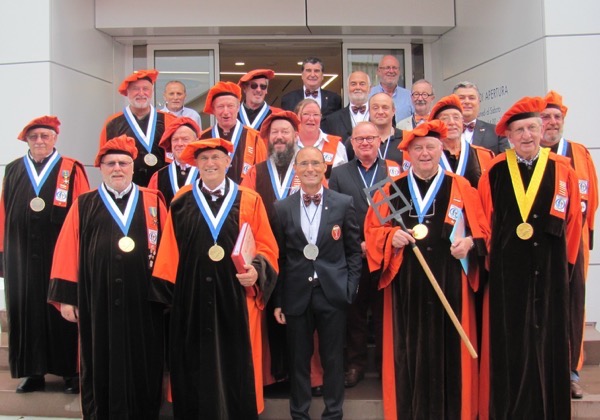 Alcuni degli Amici di Orval giunti dal Belgio a Torre de' Roveri.